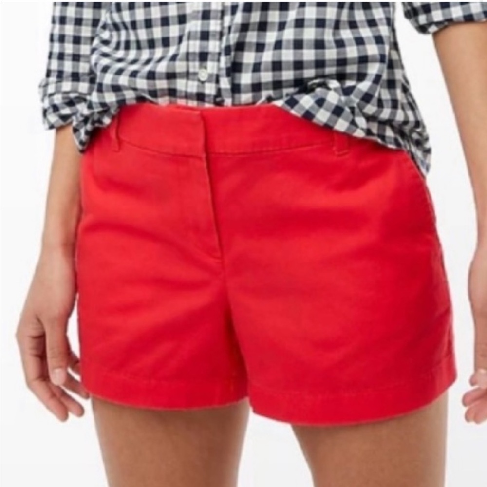 🆕NWOT J. Crew Red Chino Shorts